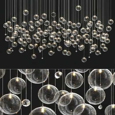 现代吊灯3D模型下载